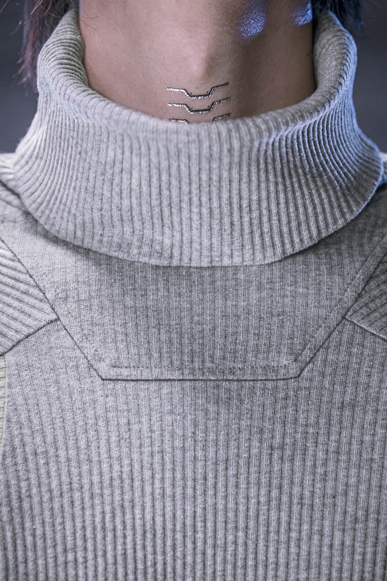 Tech Turtleneck Sweater Grey