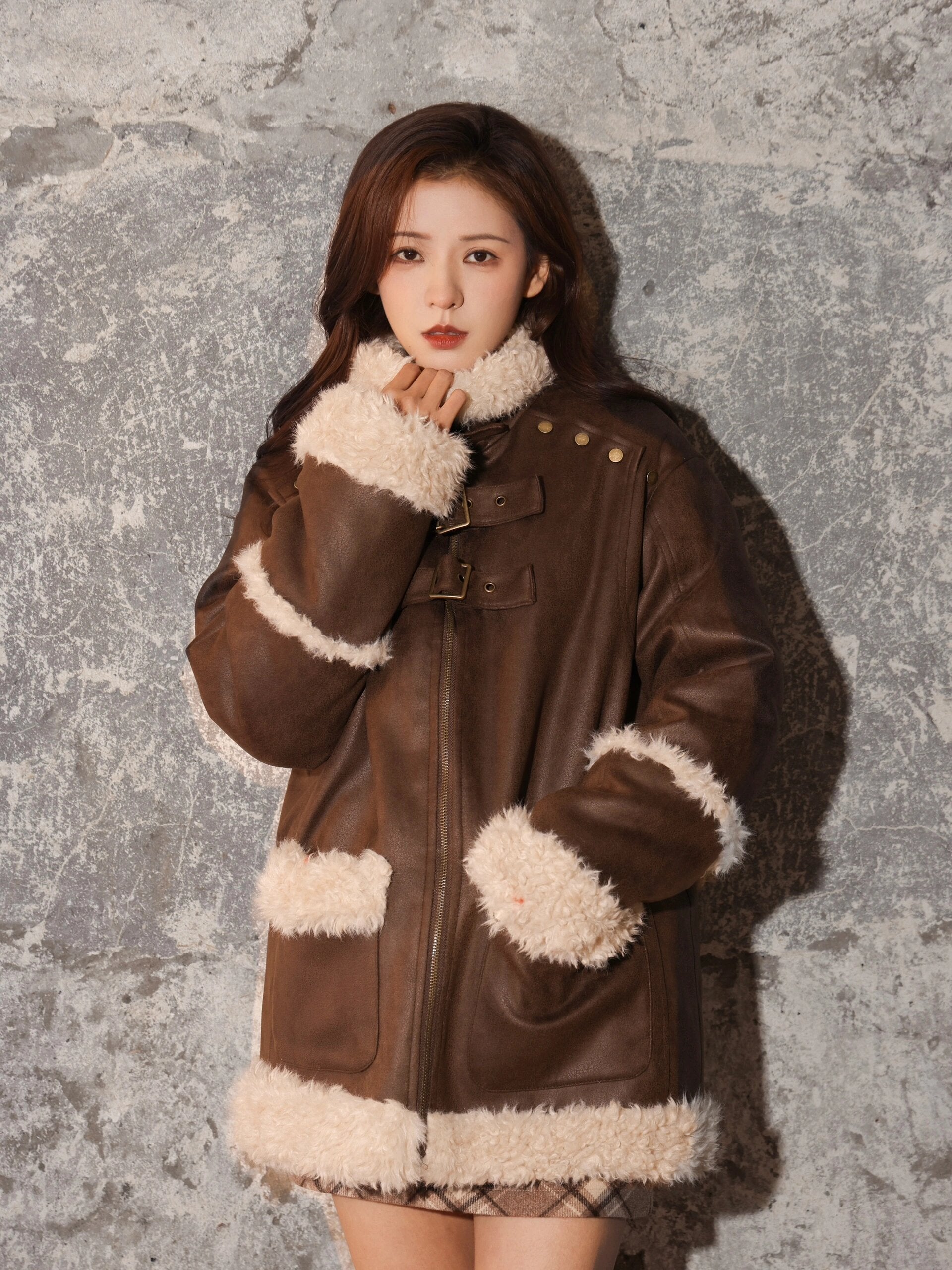 Reversible Suede Patchwork Jacket - 2-in-1 Premium | Chiclara