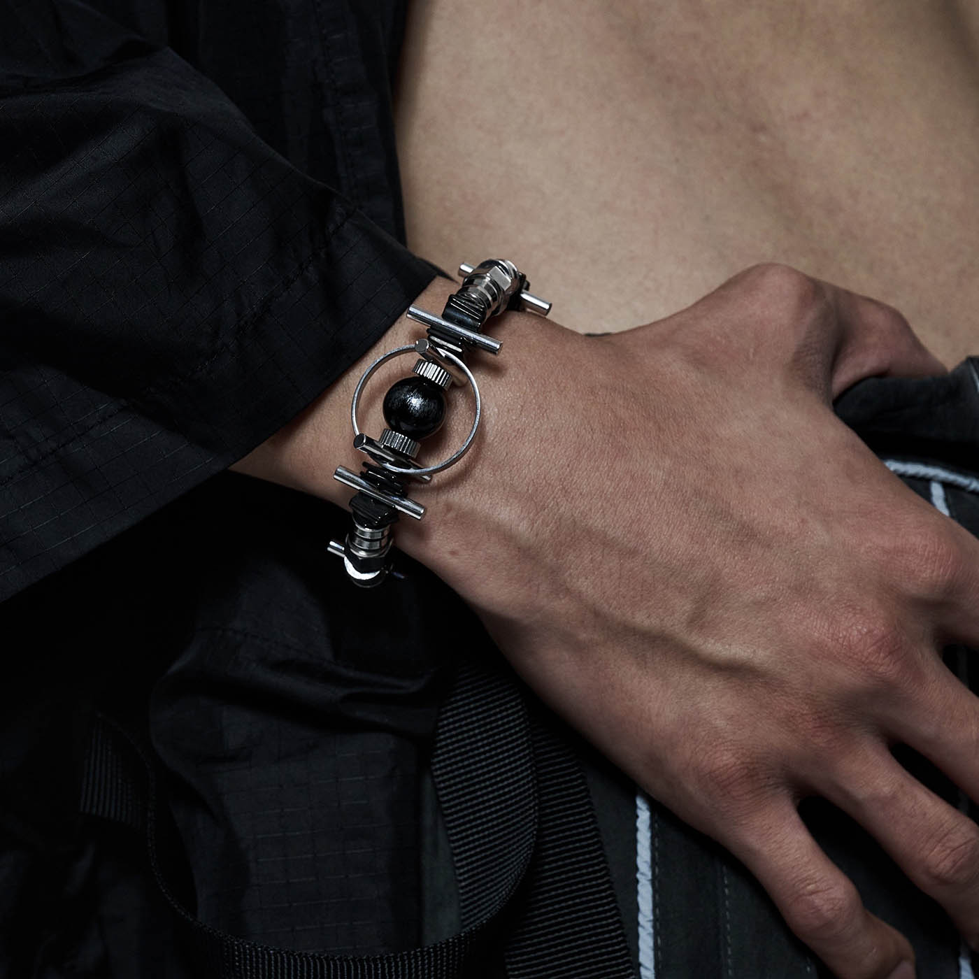 Industrial Ring Chain Bracelet