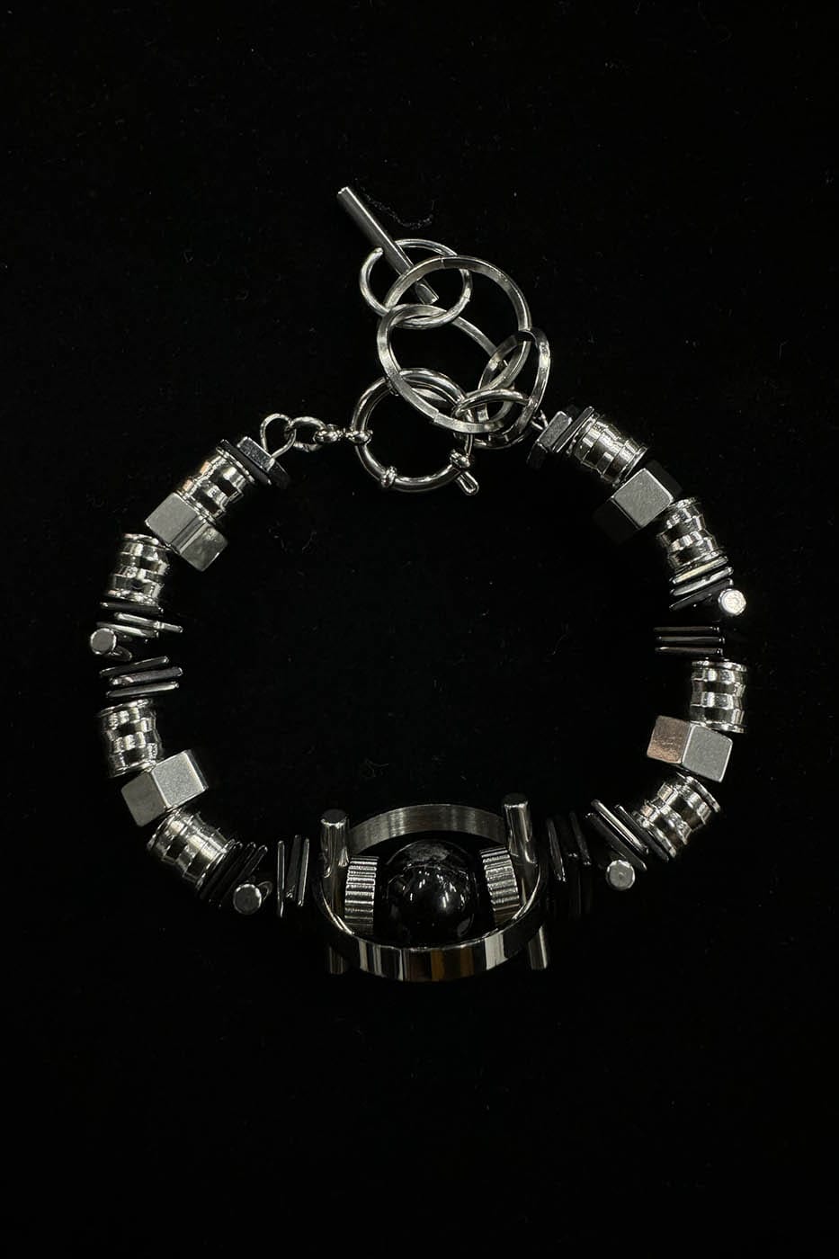 Industrial Ring Chain Bracelet