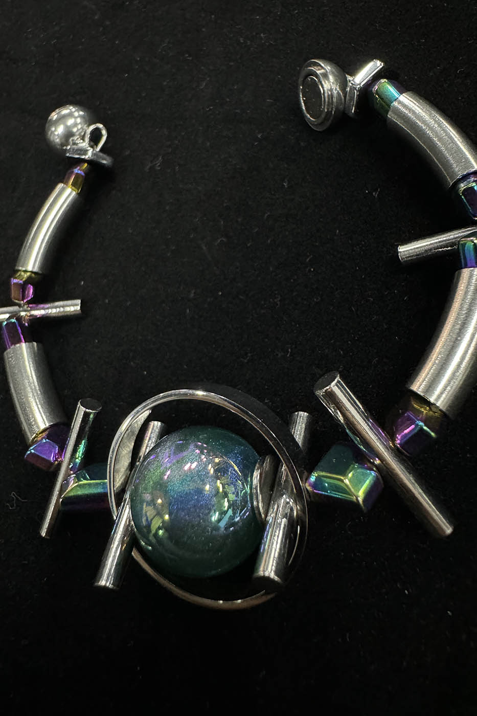 Chrome Orbital Sphere Bracelet