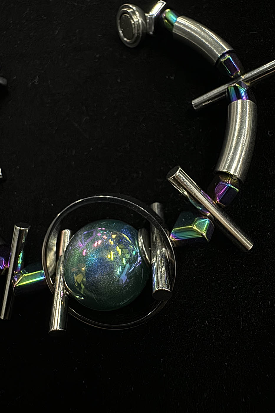 Chrome Orbital Sphere Bracelet