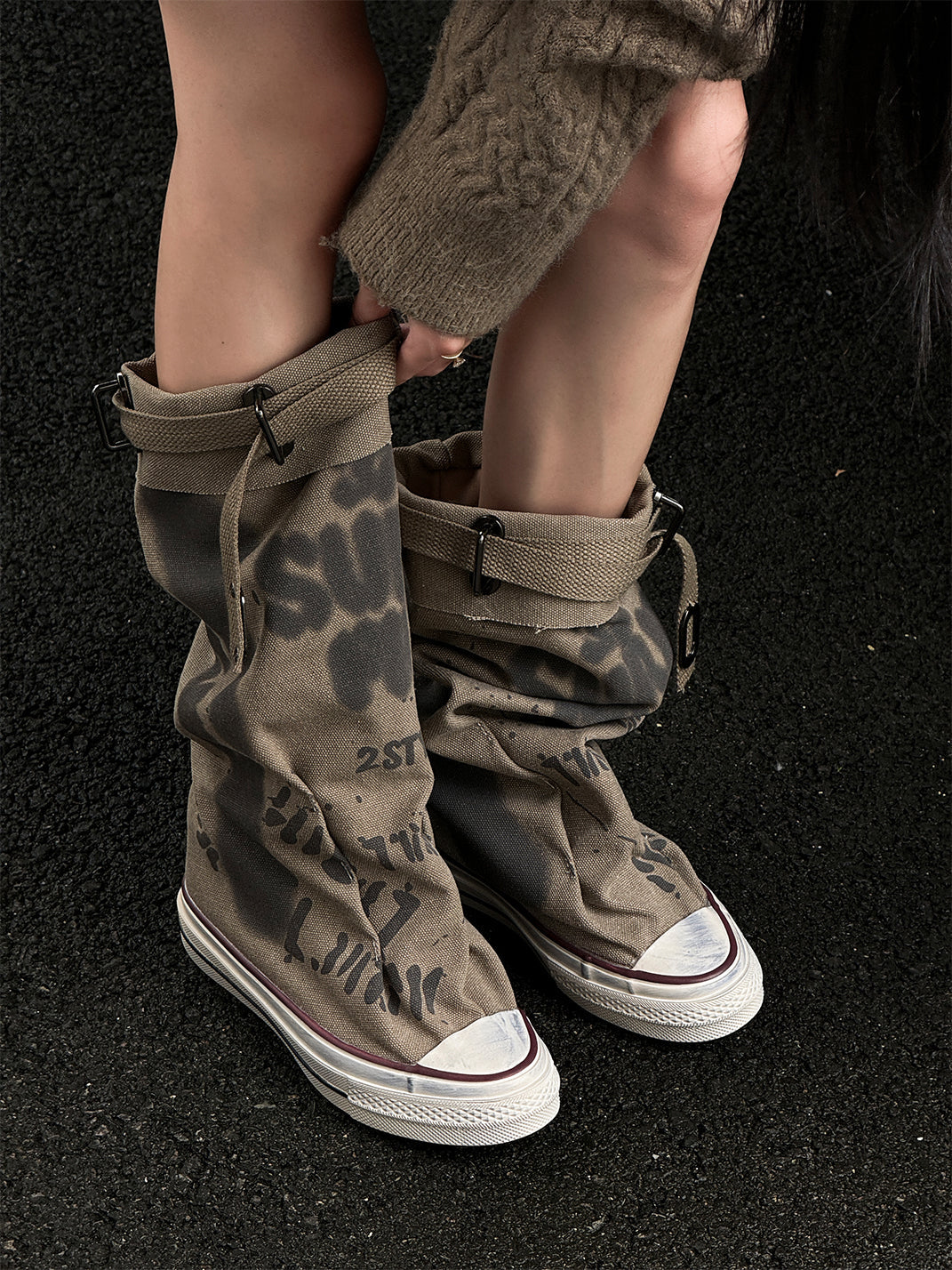 Desert Chunk Platform Tall Boots