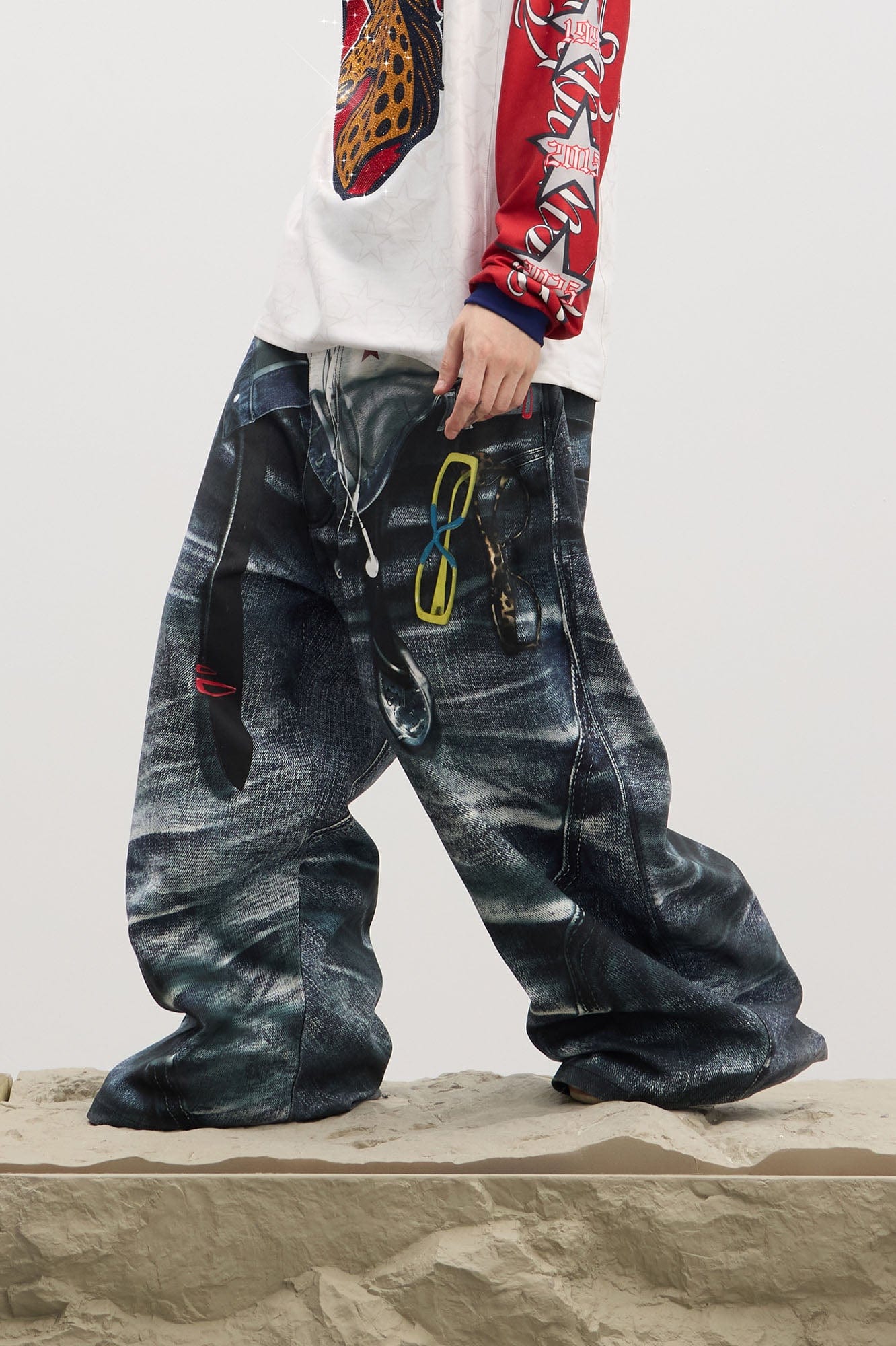 Sagging Illusion Baggy Jeans by DND4DES | Chiclara