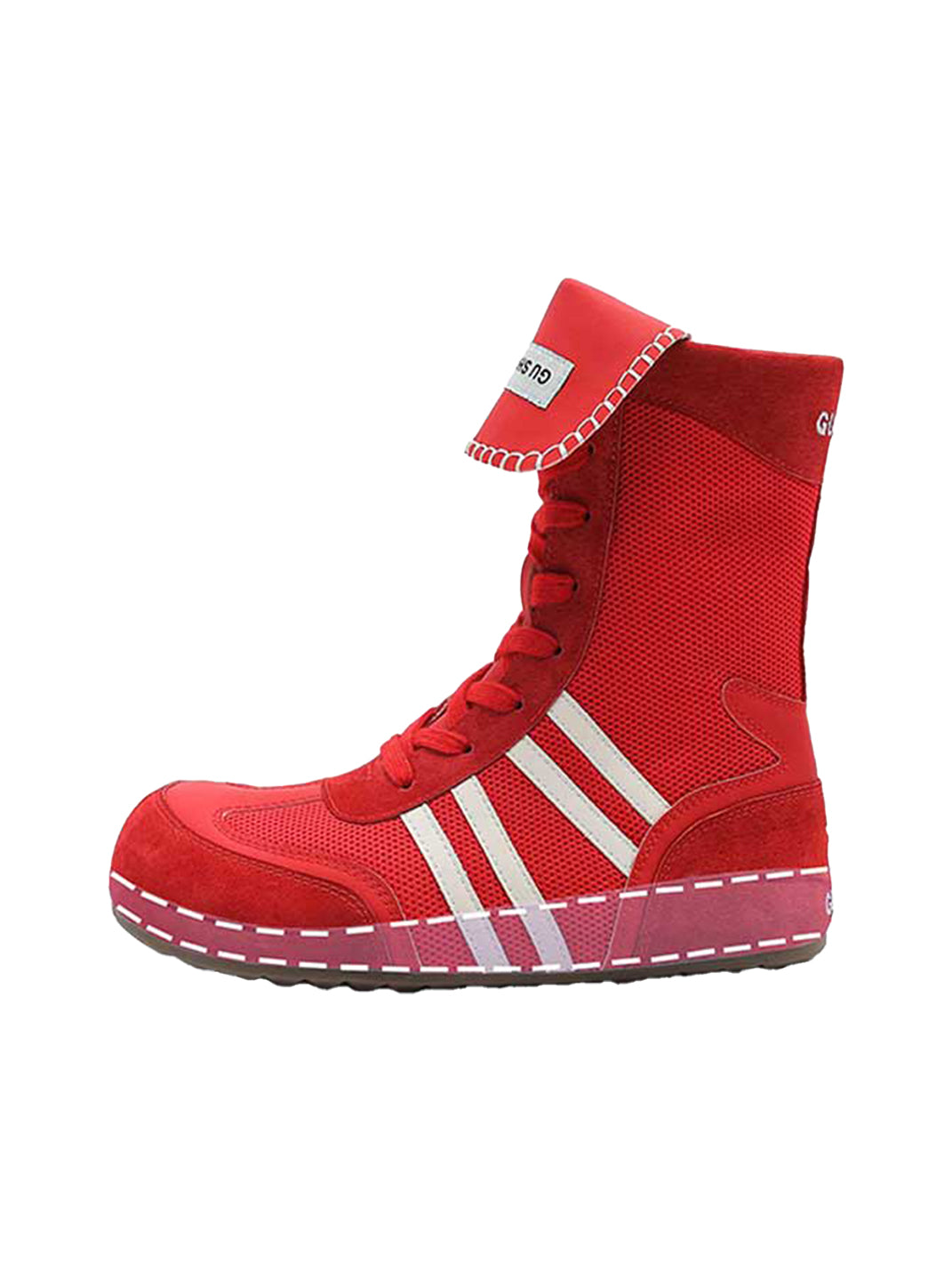 Black Hybrid Zip-On Boxing Trainer Boots