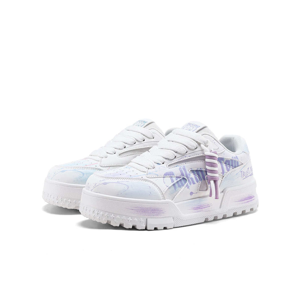 Graffiti Lace-Loop Chunky Sneakers product view 8