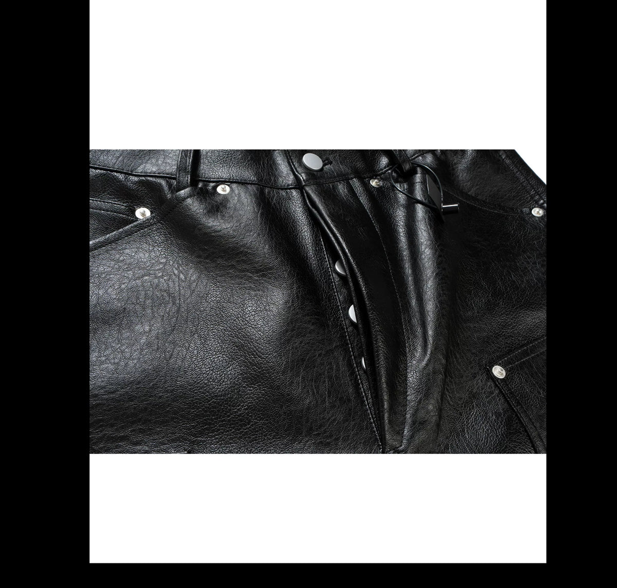 Riveted Double-Knee Faux-Leather Pants product view 5