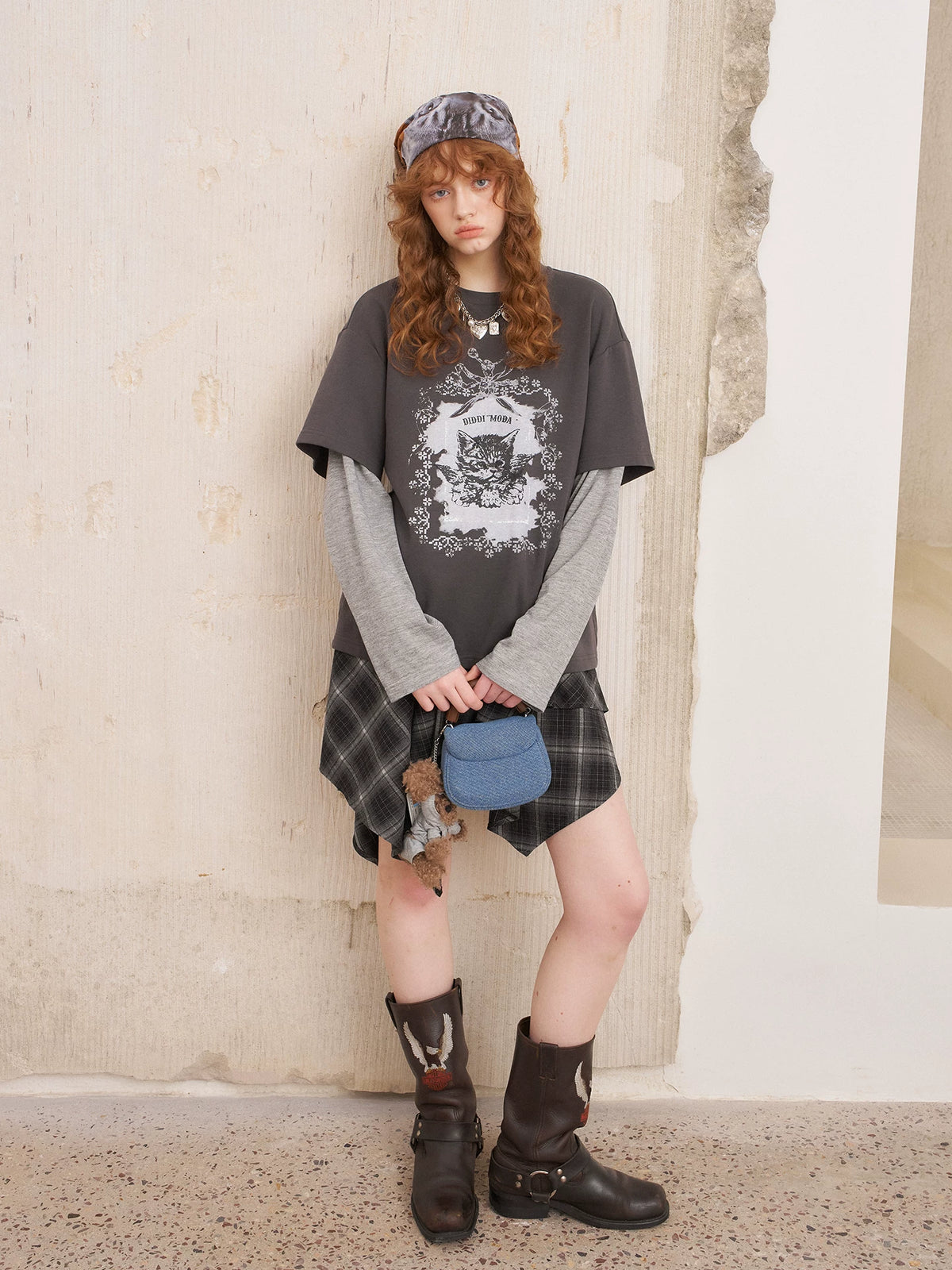 Angel-Cat Layered Long-Sleeve Tee product view 5