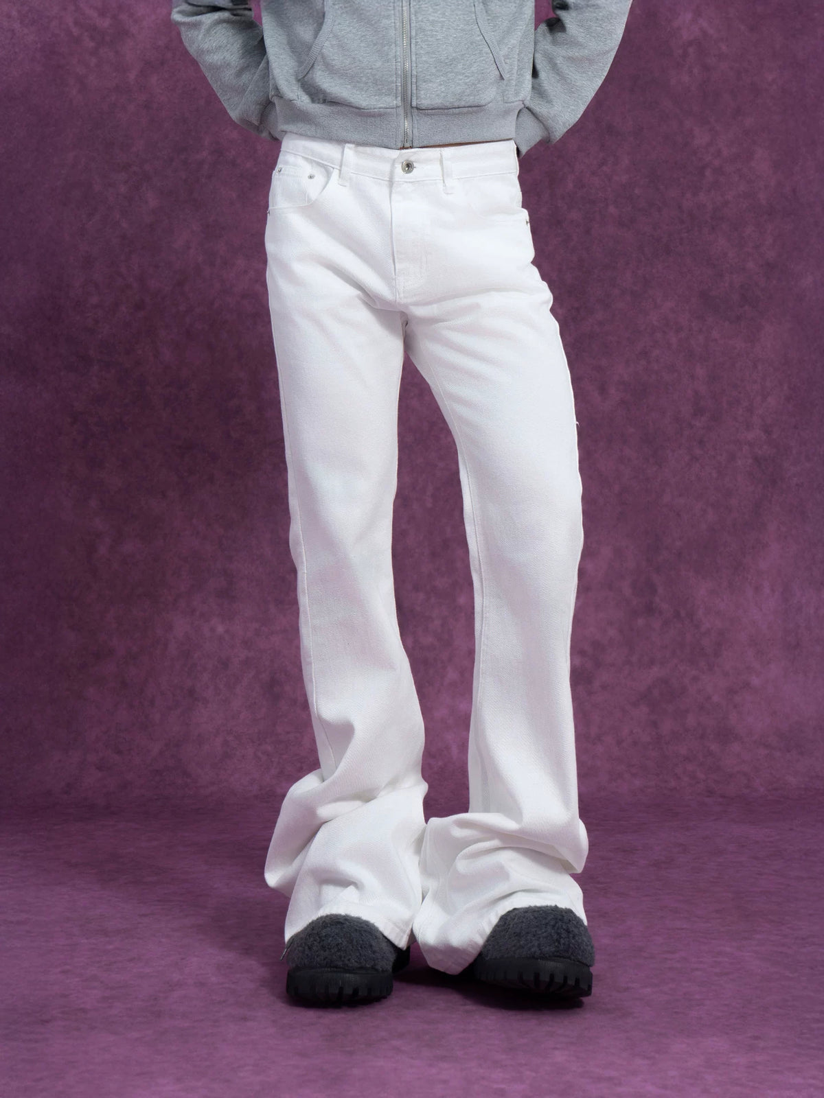 Extra-Long Slim Flare Jeans product view 4