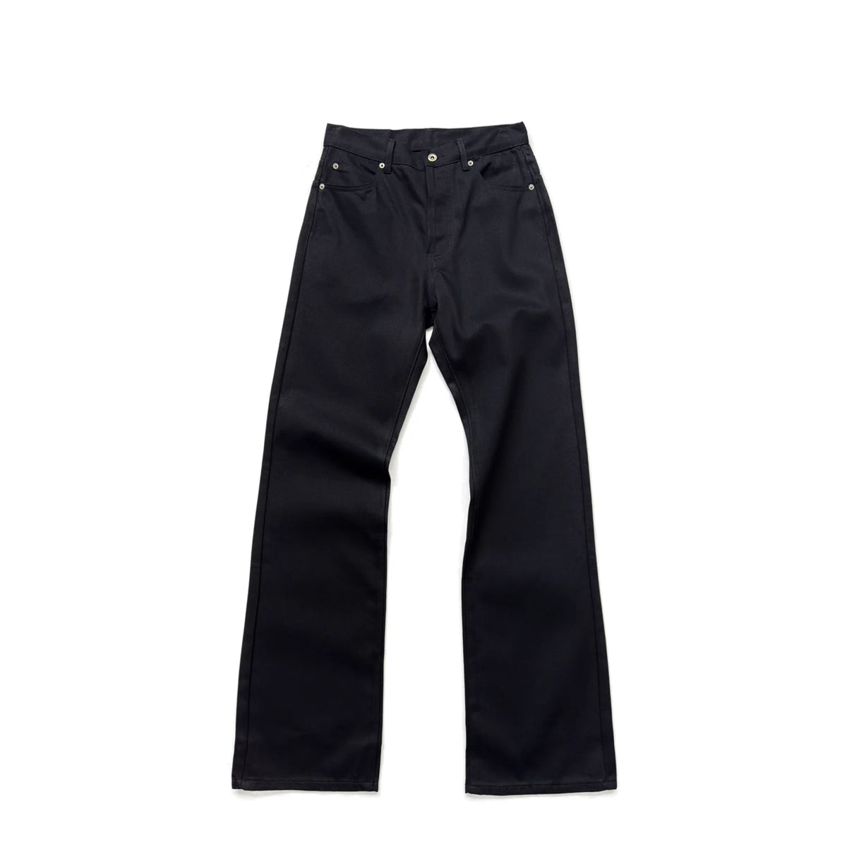 Extra-Long Raw Black Flare Jeans product view 1