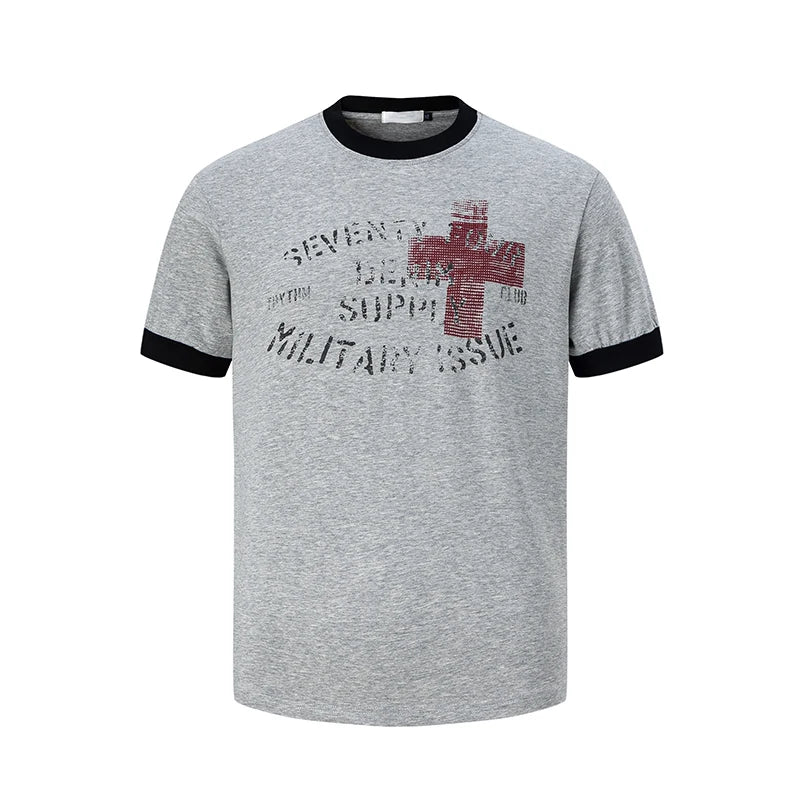 Cross-Graphic Contrast Ringer Tee product view 4