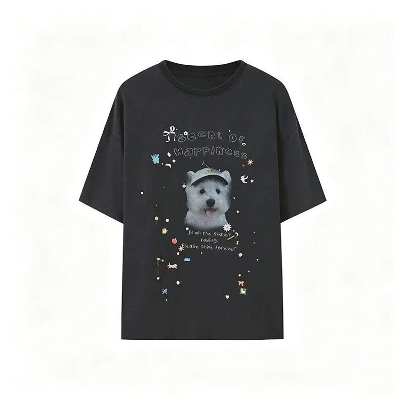 Rhinestone Puppy Layered Long-Sleeve Tee product view 5