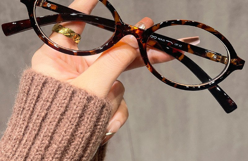 Oval Tortoise Blue-Light Glasses