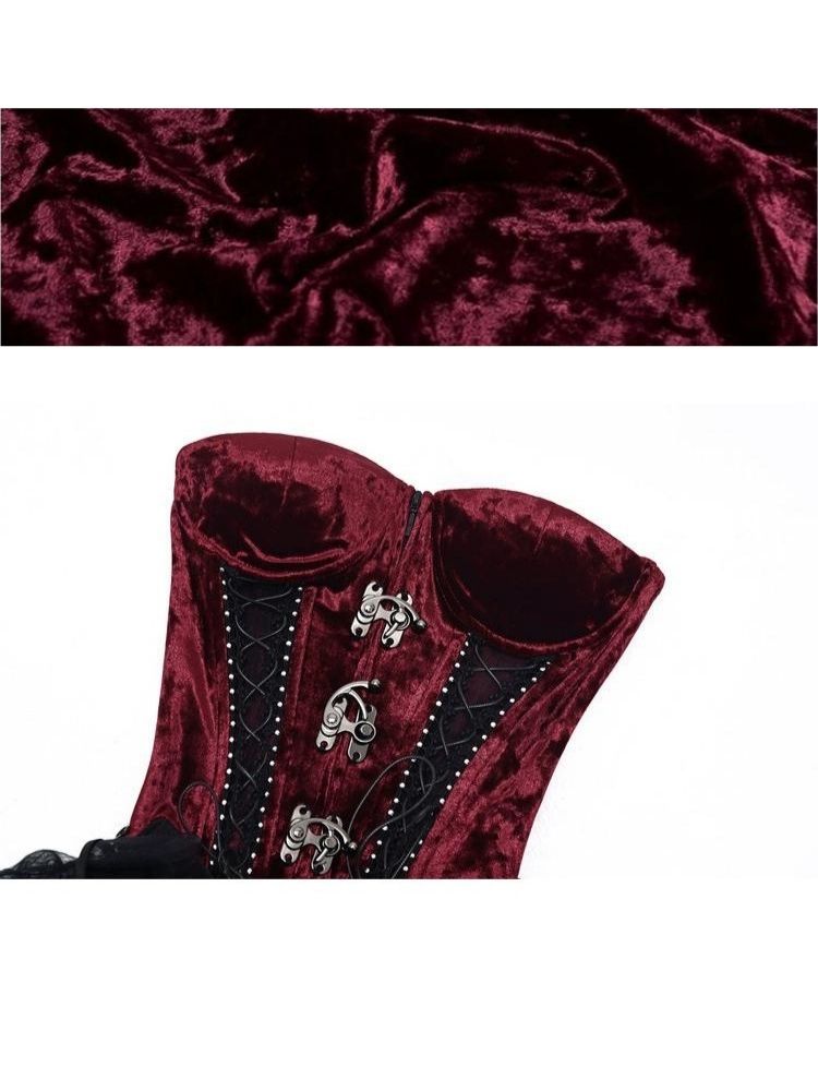 Velvet Lace Steampunk Corset