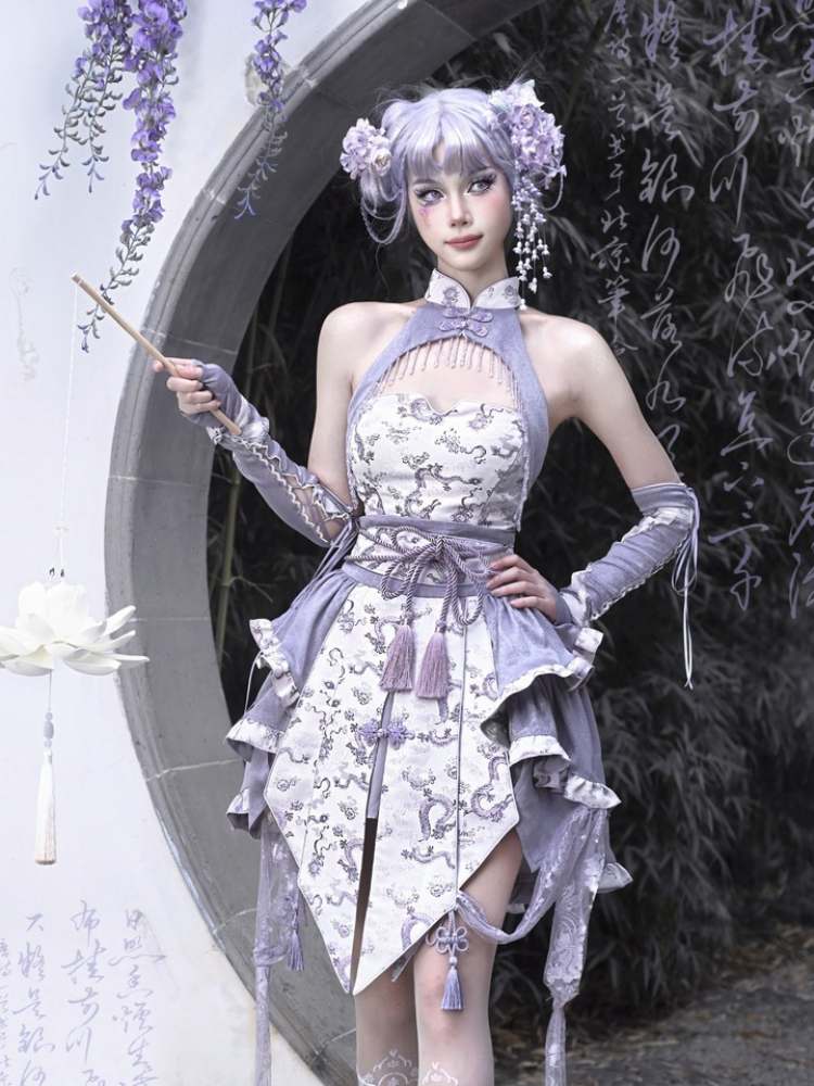 Chinese Qipao Inspired Lolita Fashion Skirt