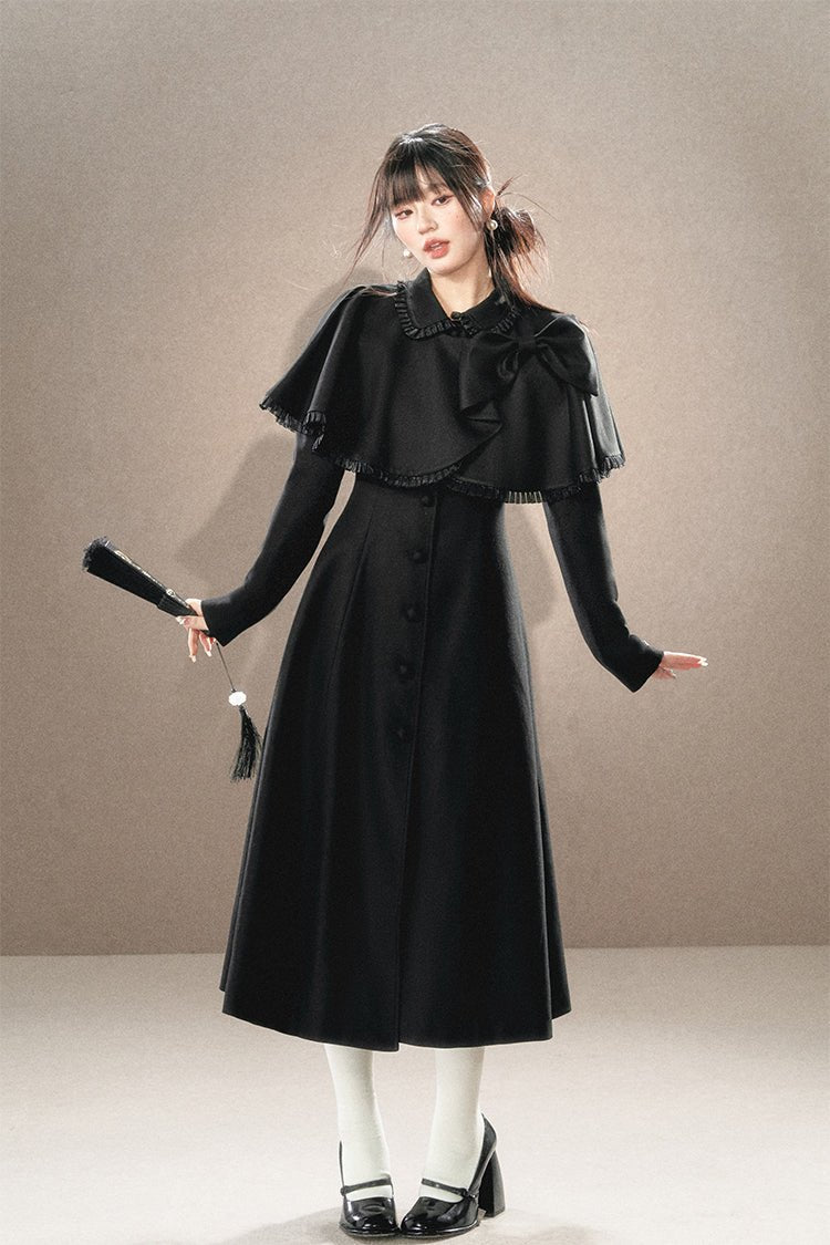 Victorian Cape Wool Coat