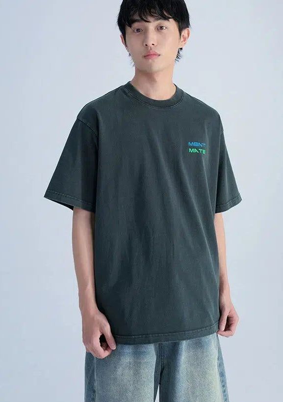 T-Shirt with Back Gradient Logo - chiclara