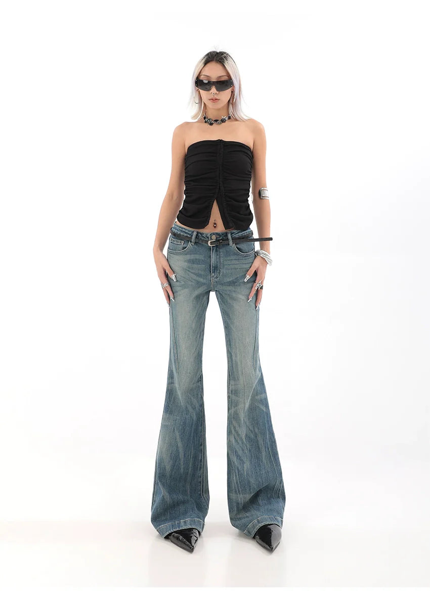 Light Wash Bell Bottom Flare Jeans