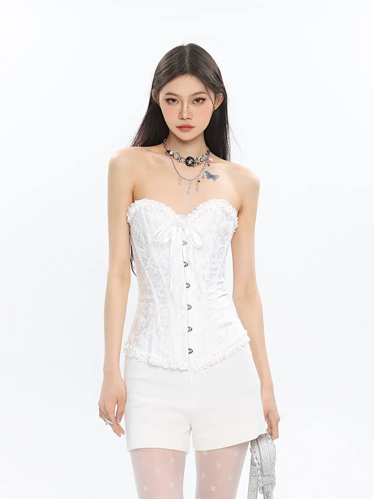 White Lace Corset