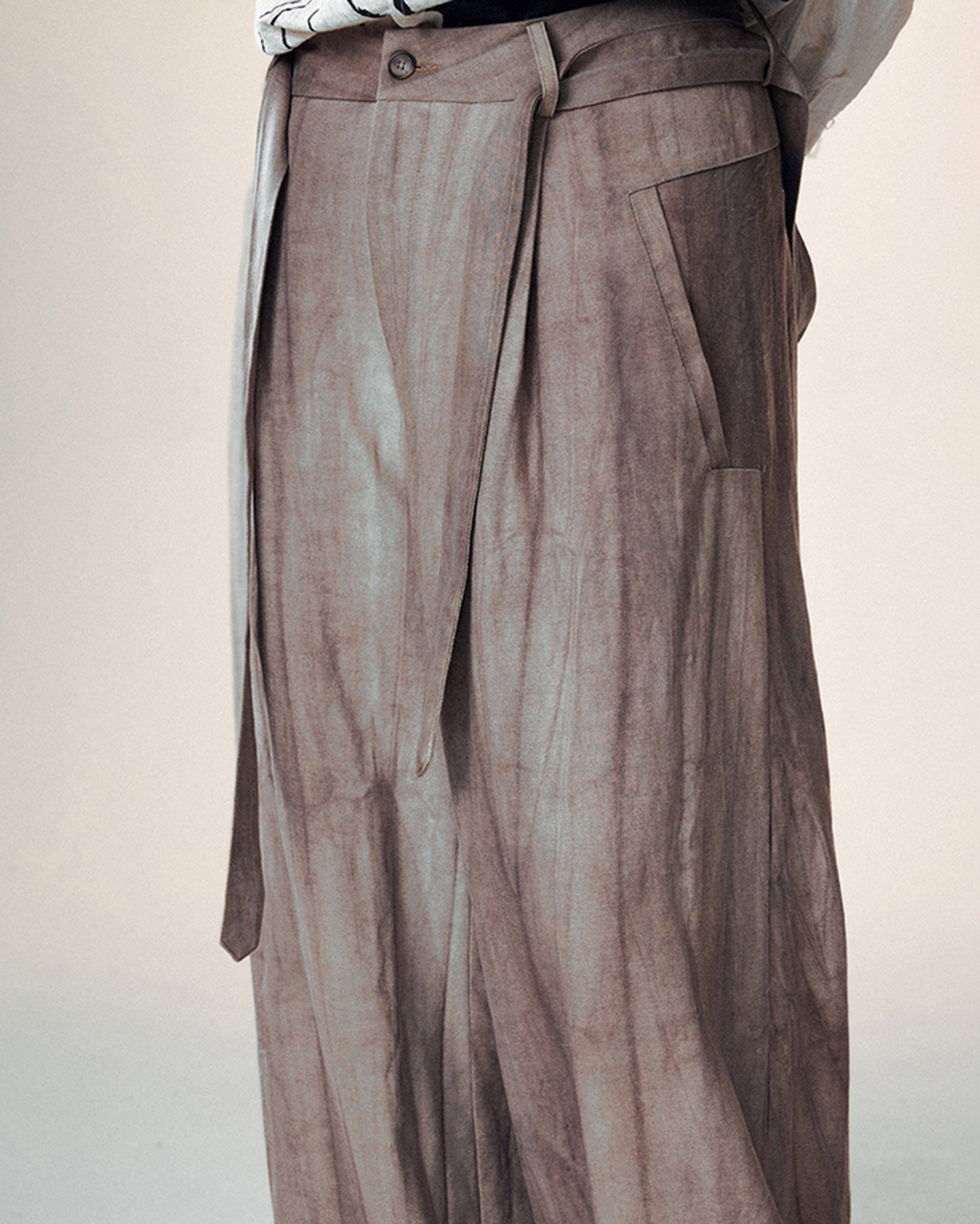 Wide-Leg Linen Pants