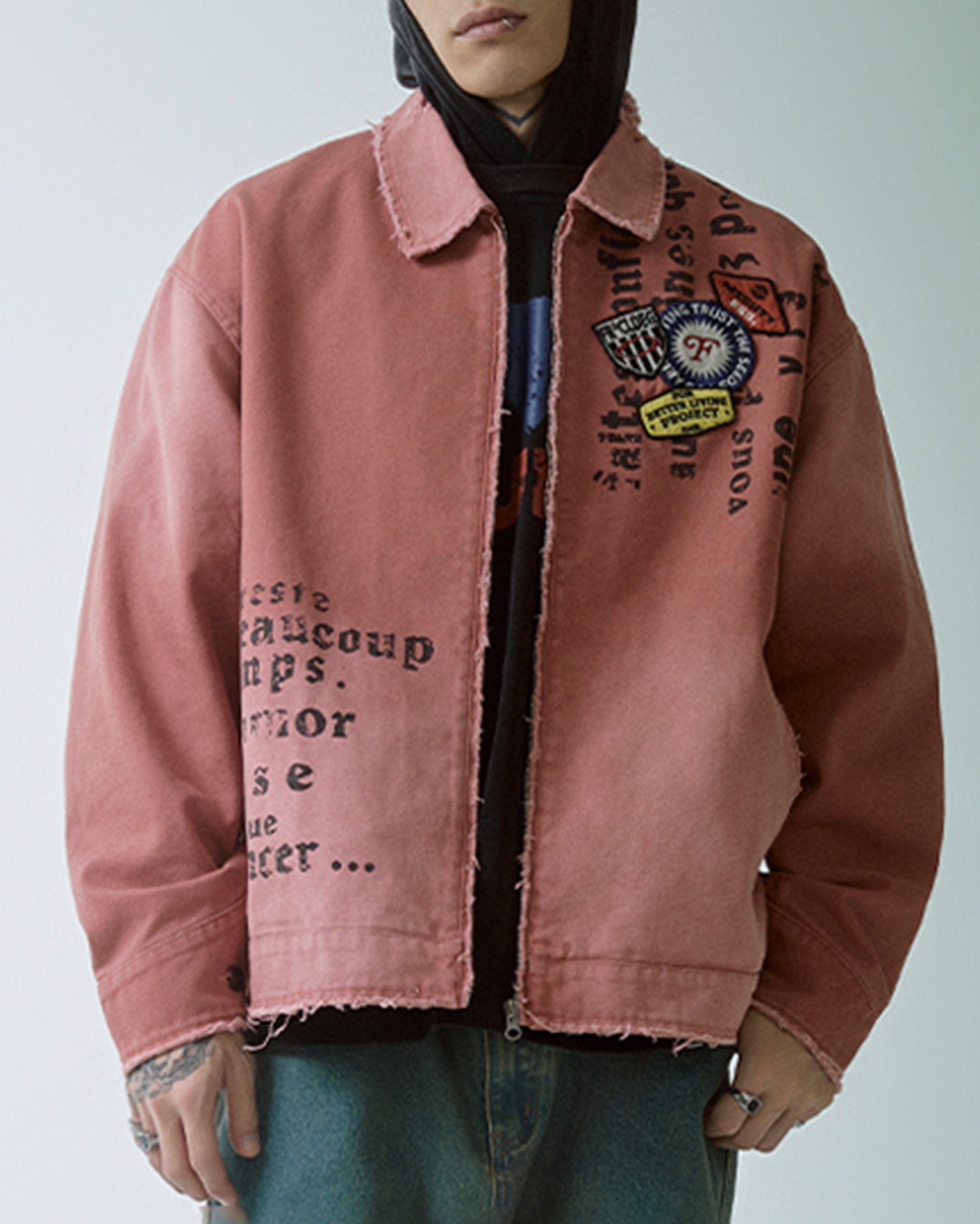 Streetwear Patchwork Denim Jacket