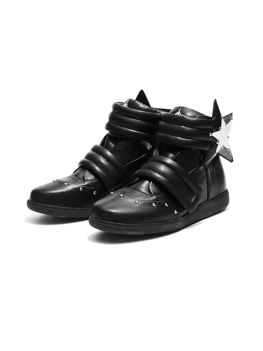 Oversized Star Multi-Strap High-Top Sneakers - view 3