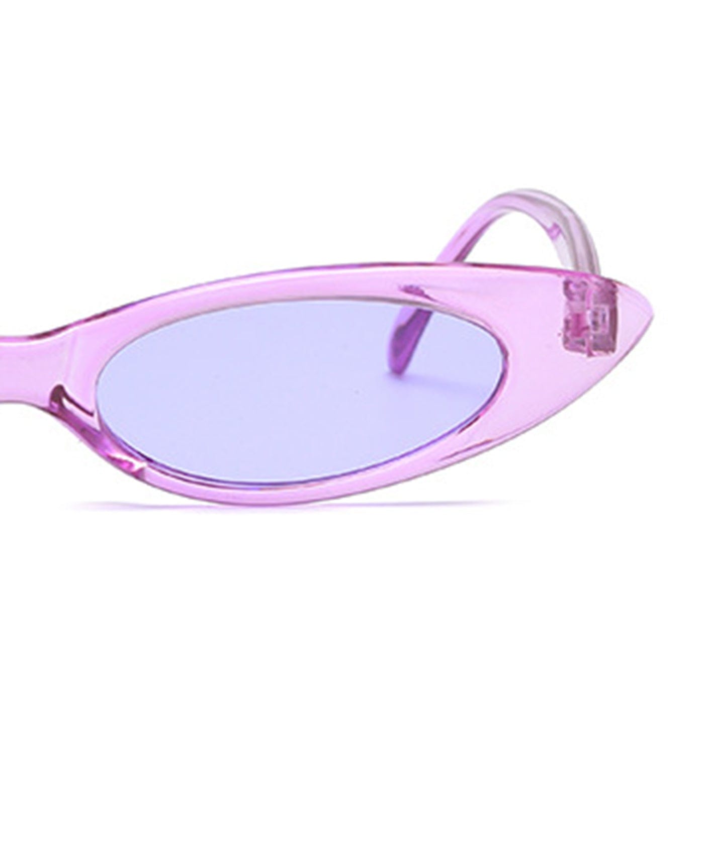 White Cat Eye Sunglasses with Pink Tinted Lenses