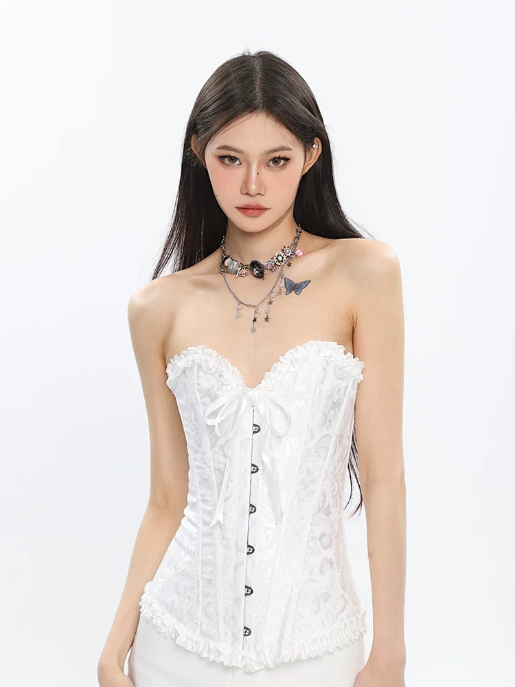 White Lace Corset