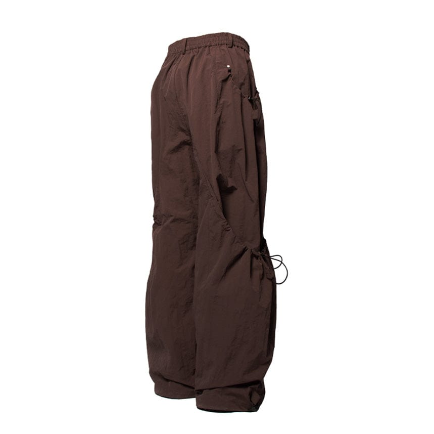 Drawstring Wide Leg Technical Pants