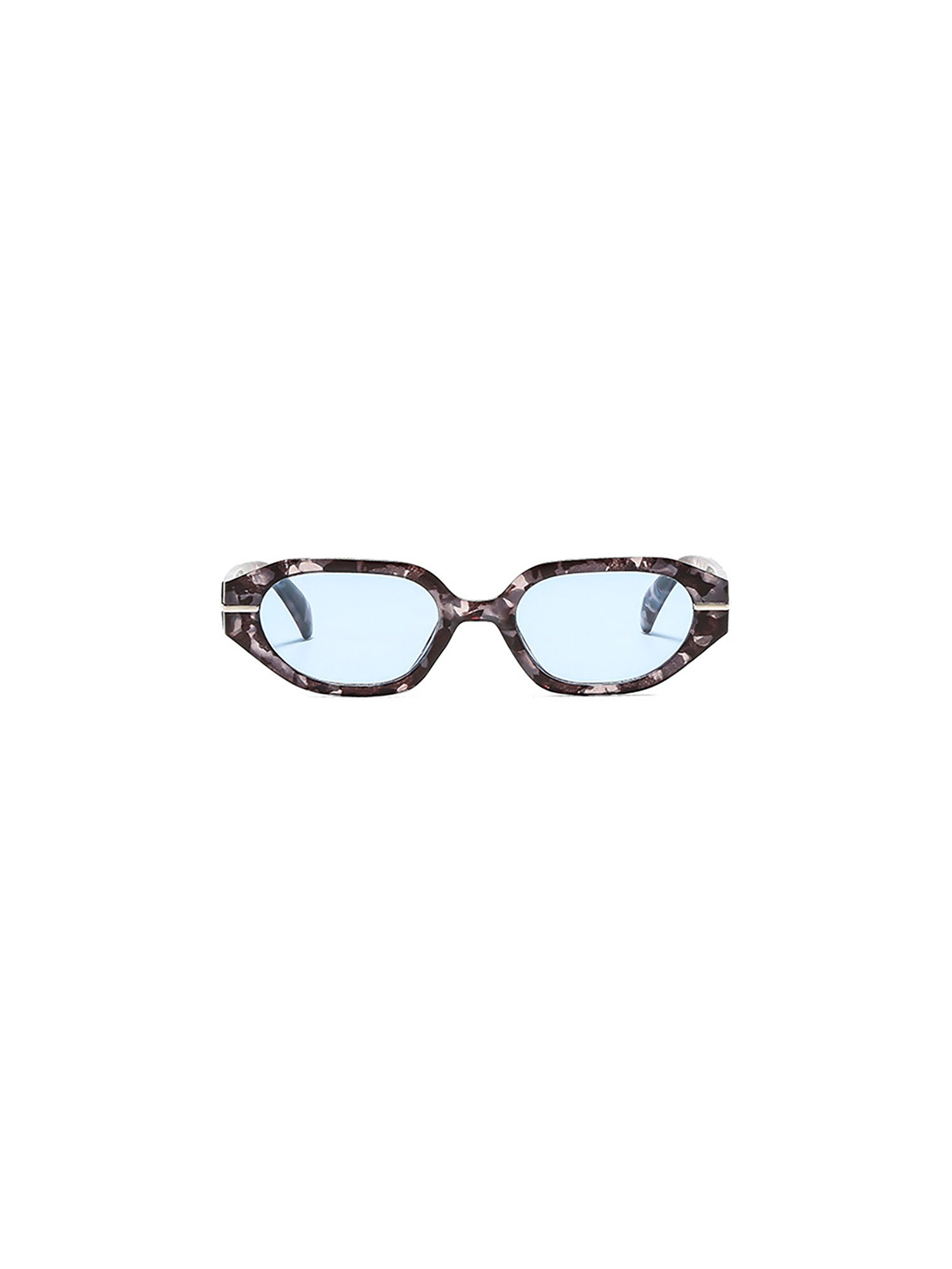 Chunky Translucent Oval Sunglasses - view 7