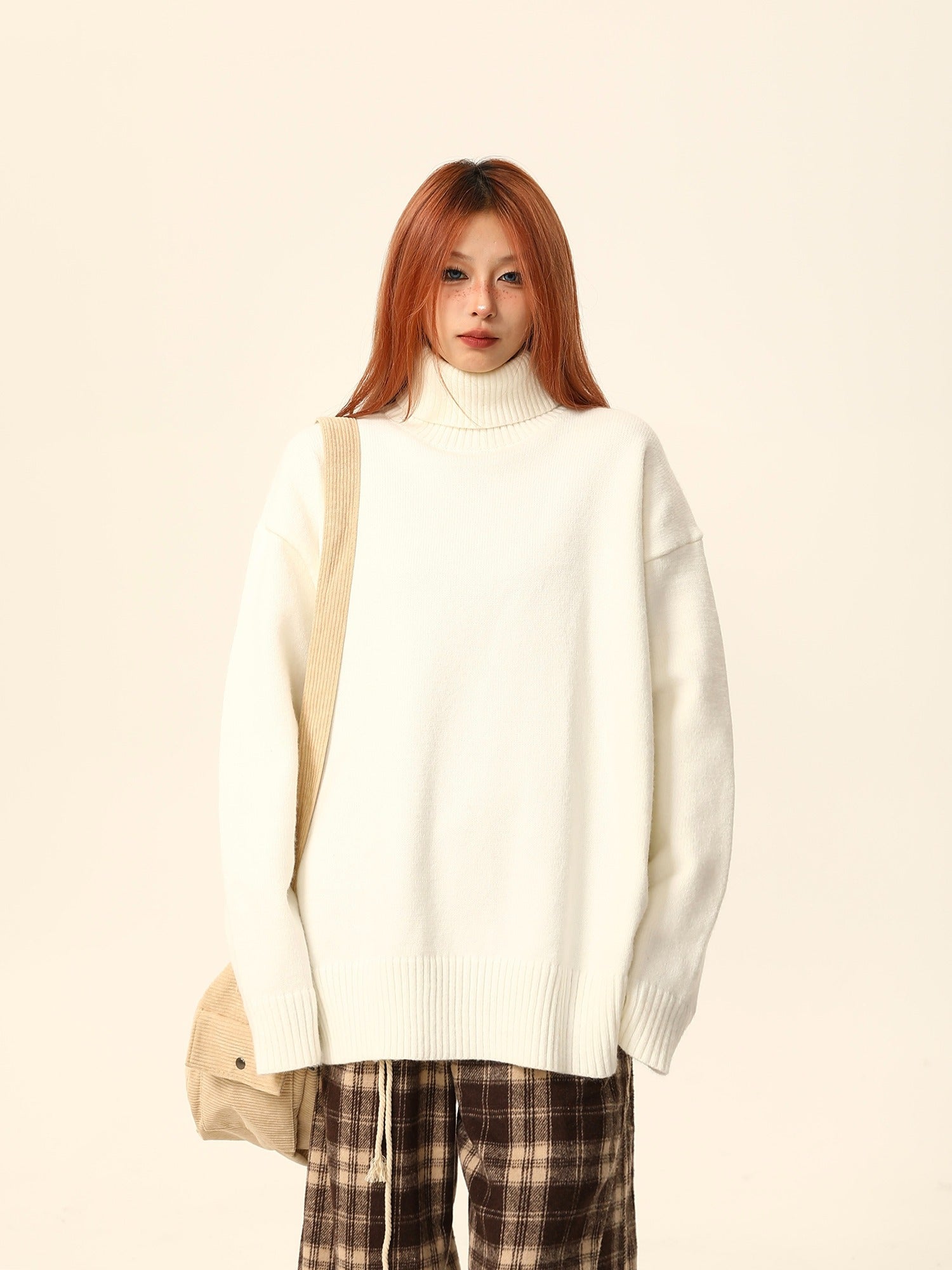 Classic Turtleneck Knit Sweater