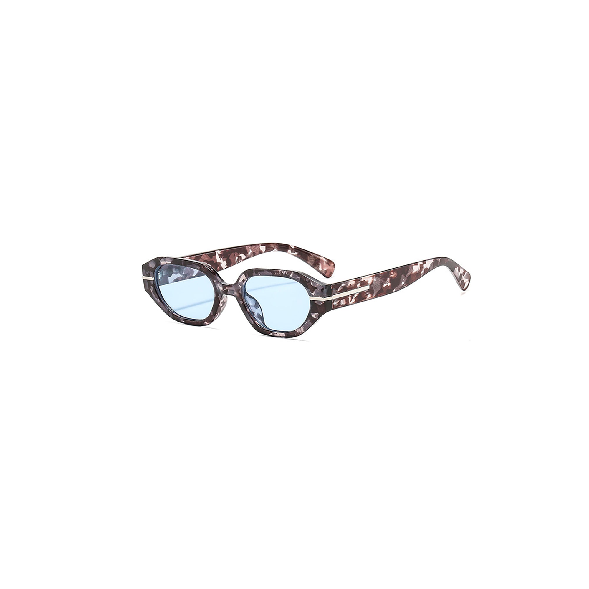 Chunky Translucent Oval Sunglasses - view 2