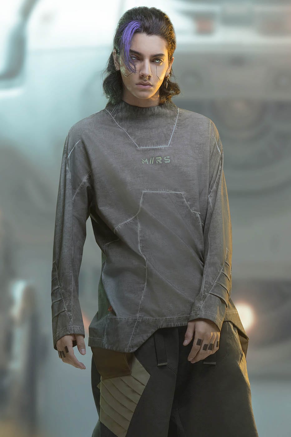 Tactical Paneled Long Sleeve T-Shirt