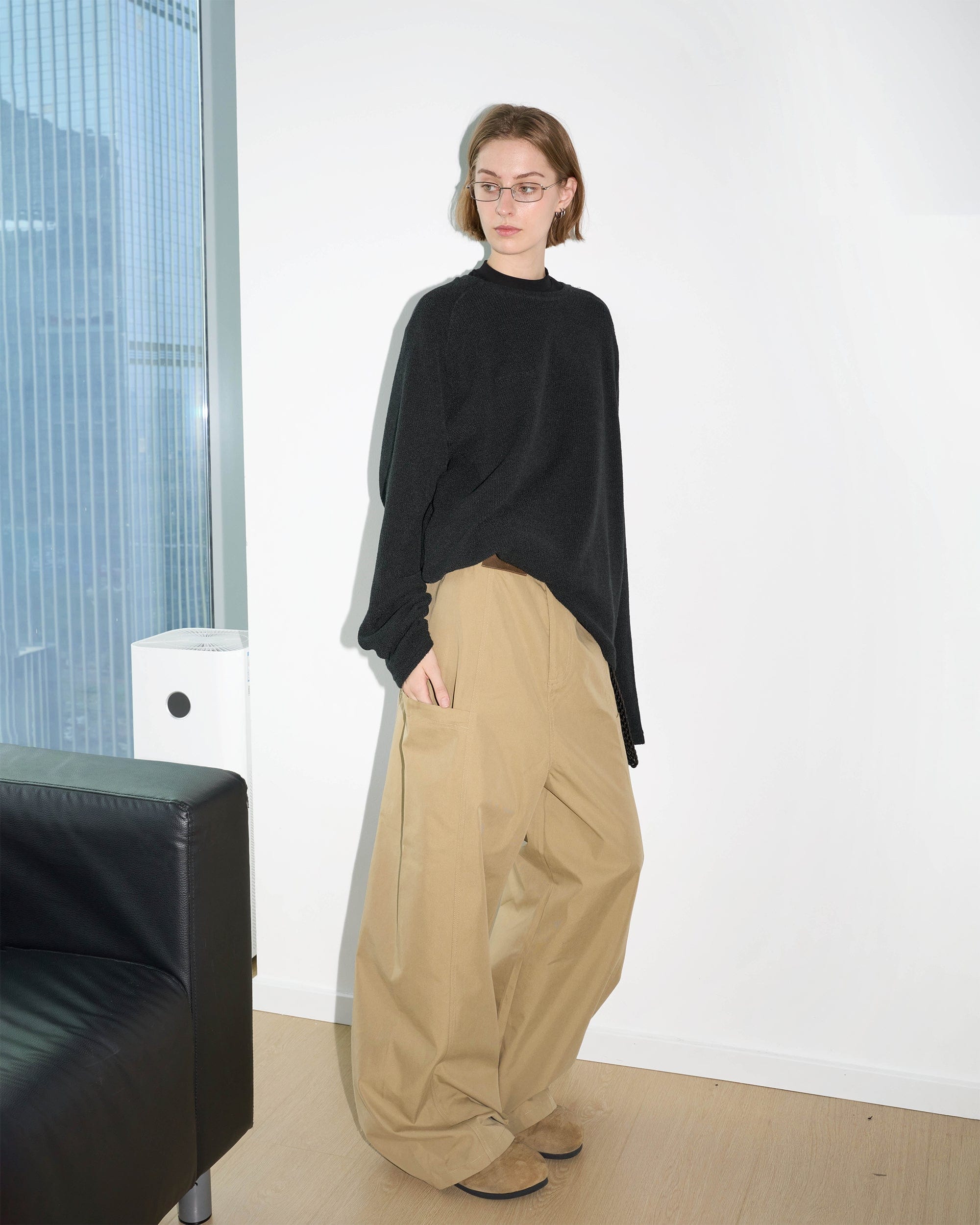 Wide Leg Khaki Pants