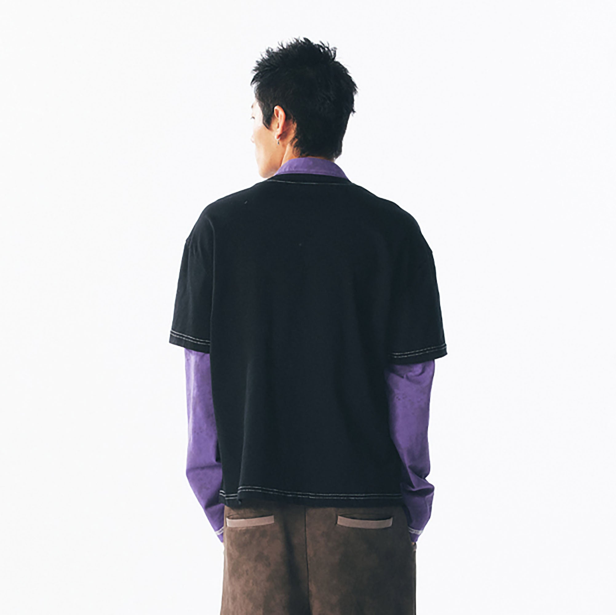Retro Layered Graphic Long Sleeve Tee