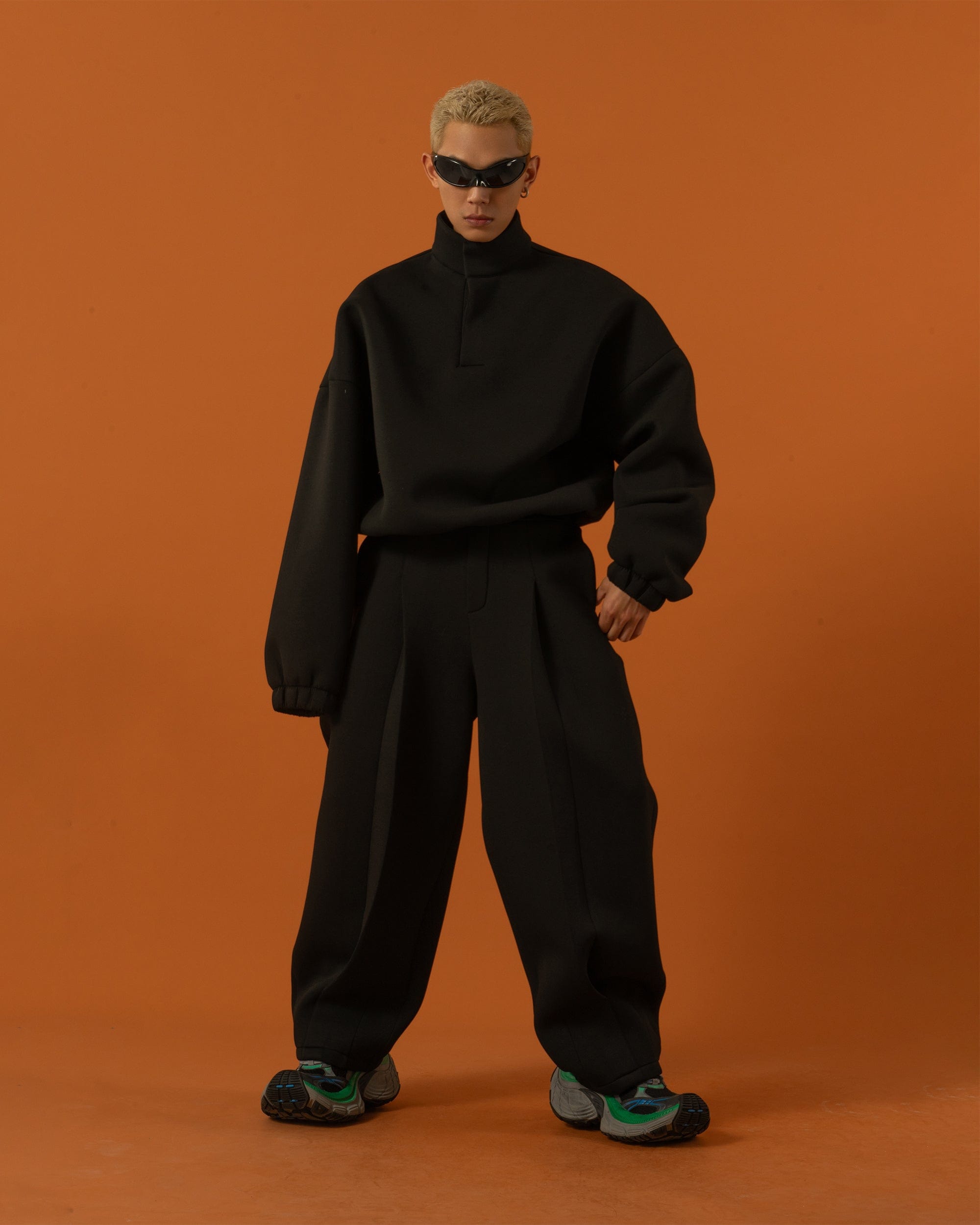 Oversized High Neck Sweatshirt