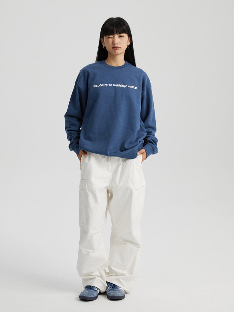 Unique Cutting Logo Sweatshirt - chiclara