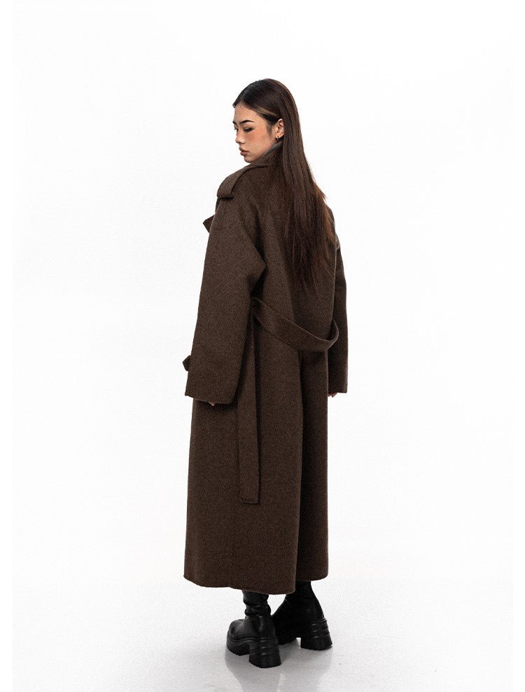 Wool Military-Style Trench Coat