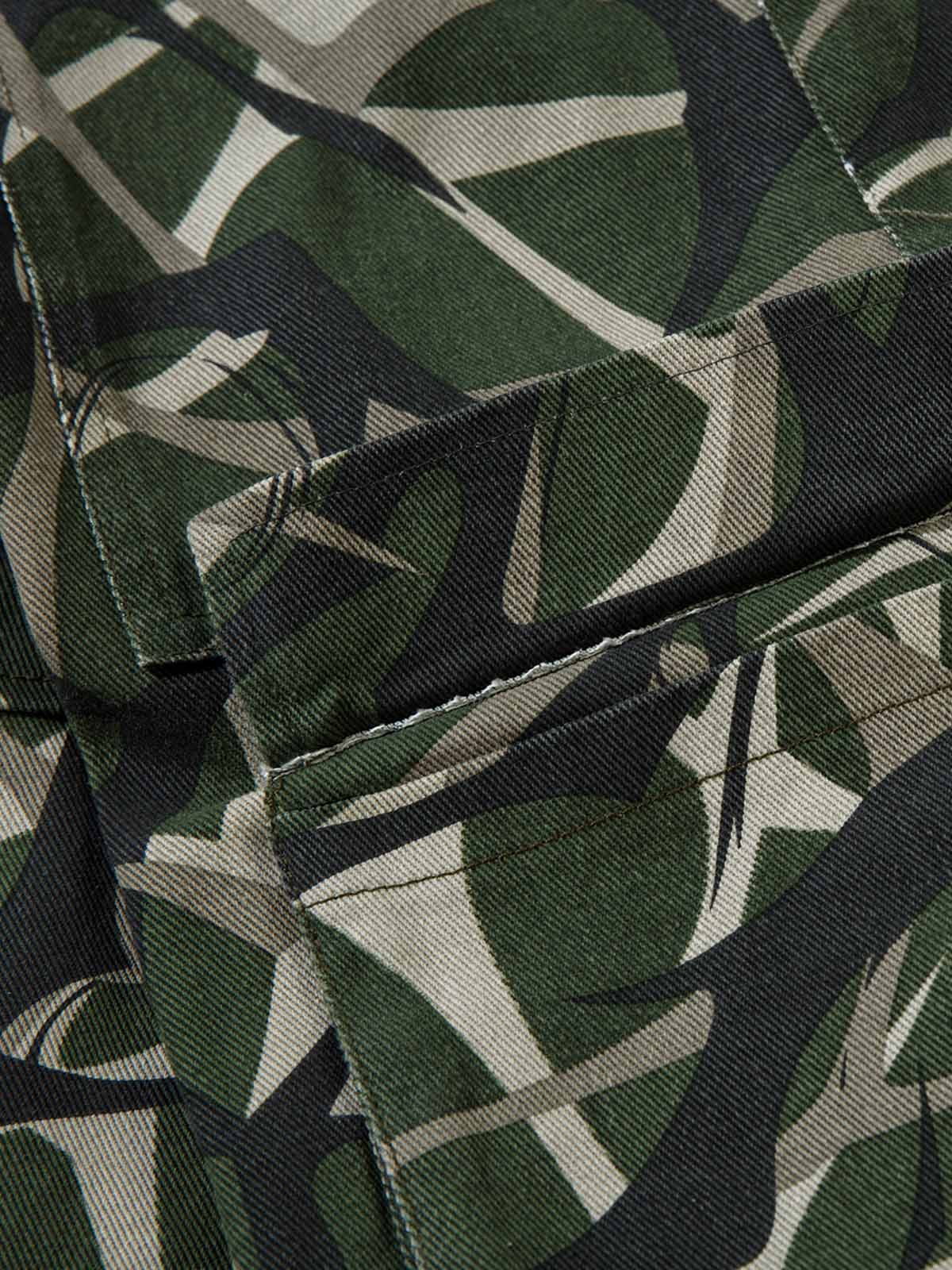 Camo Layered Hoodie Track Set