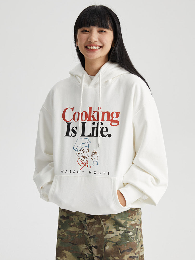 Inspirational Life Printed Hoodie - chiclara