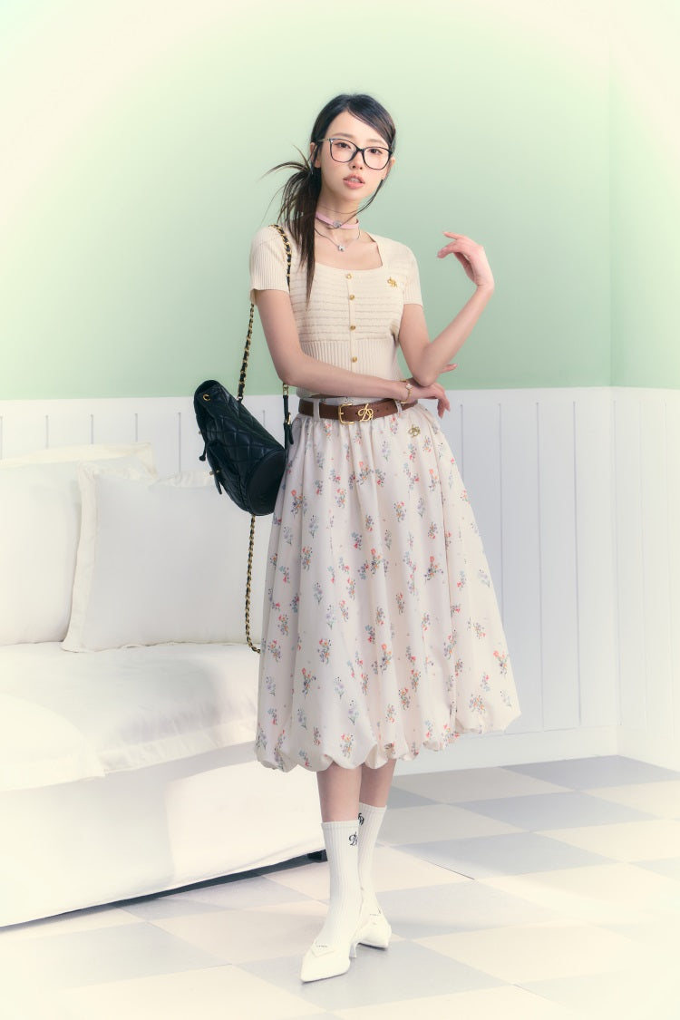 Whimsical Meadow Midi Skirt