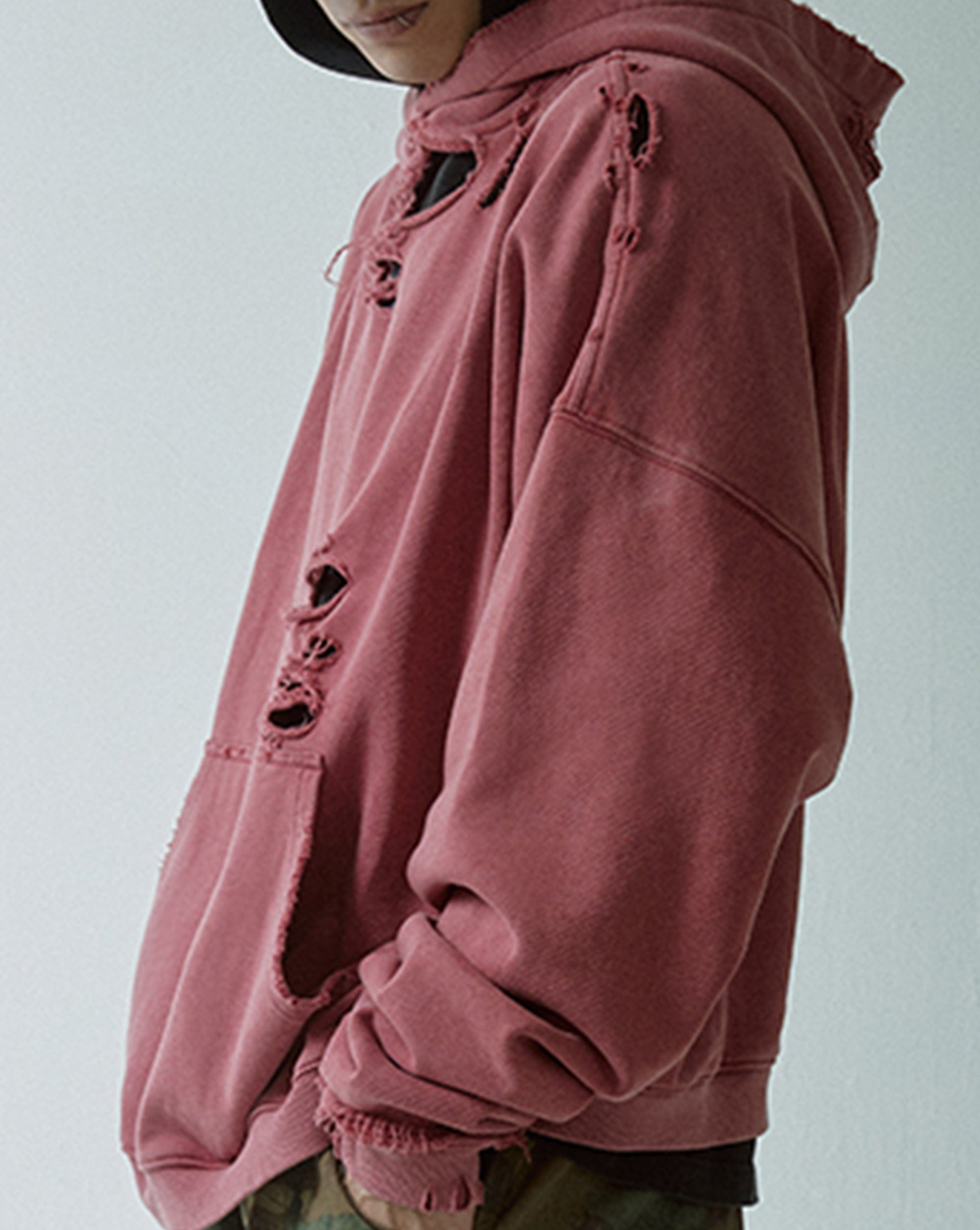 Heavy Distressed Oversized Hoodie