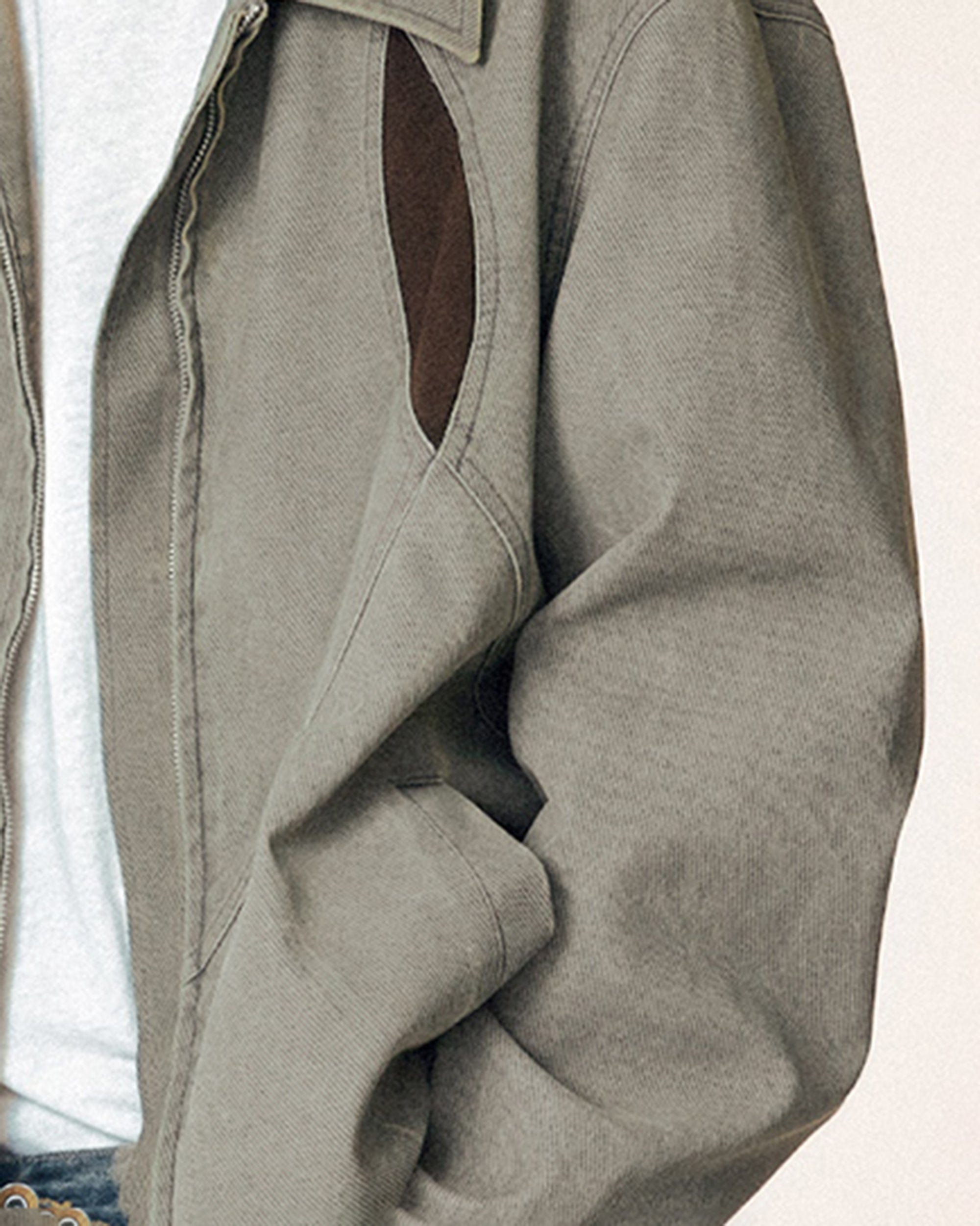 Two-Tone Cut-Out Jacket