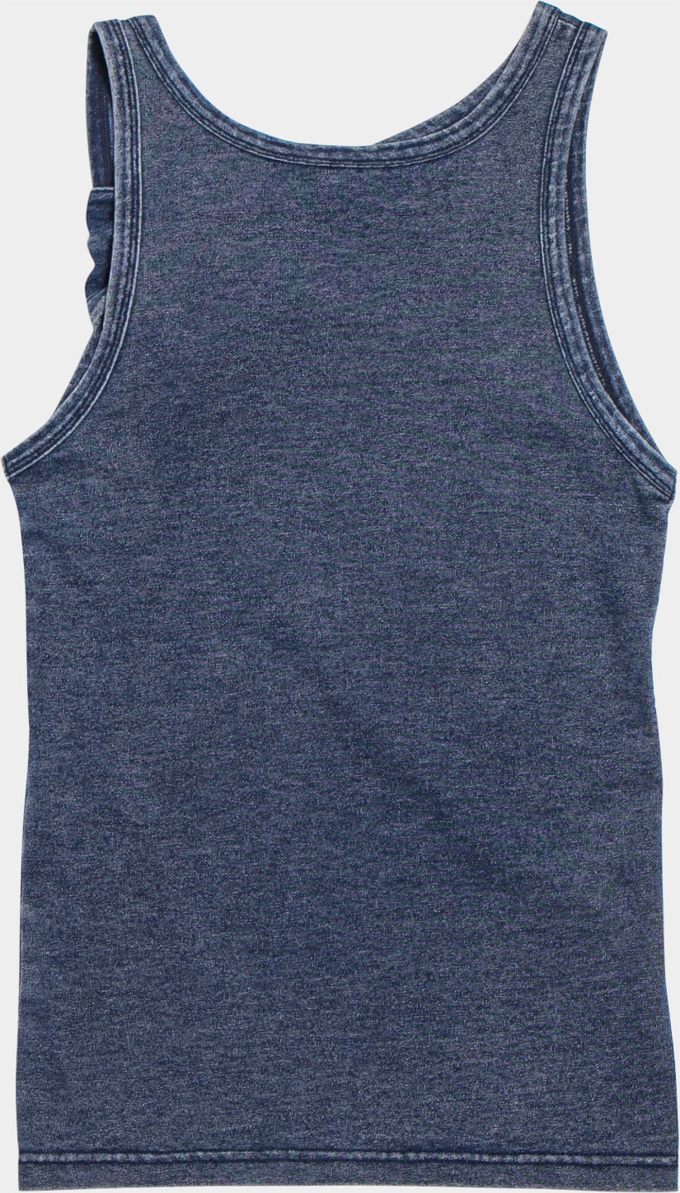 Asymmetrical Navy Tank Top