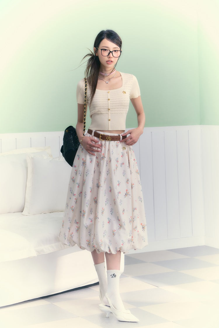 Whimsical Meadow Midi Skirt