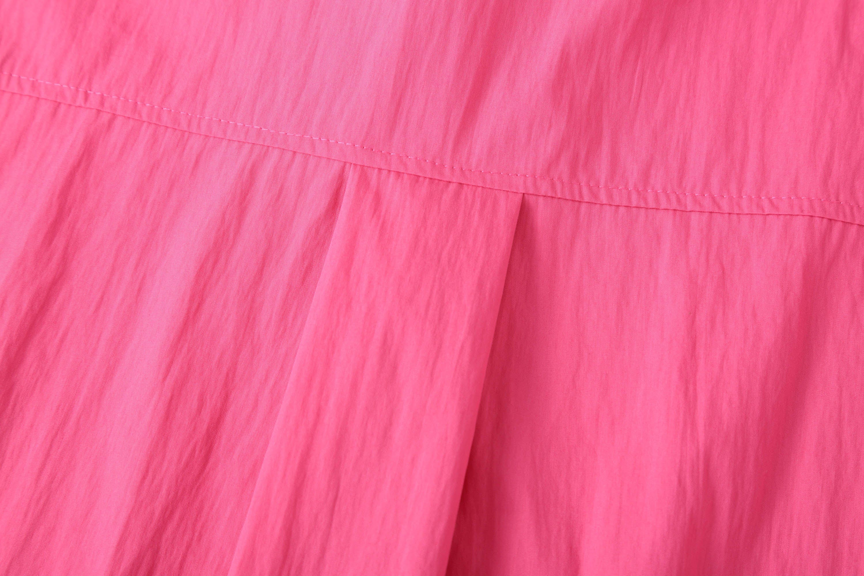 Oversized Crinkled Button-Up Shirt