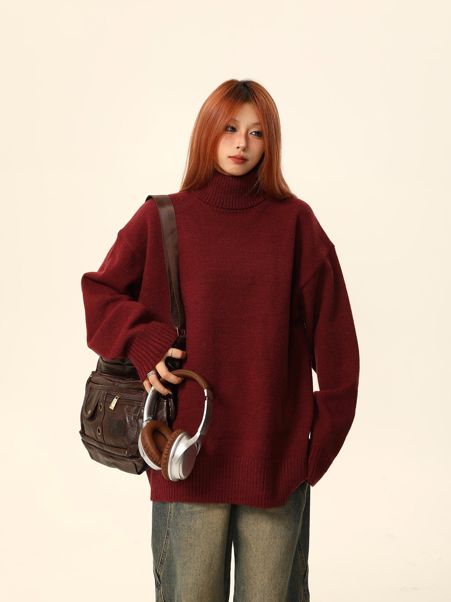 Classic Turtleneck Knit Sweater