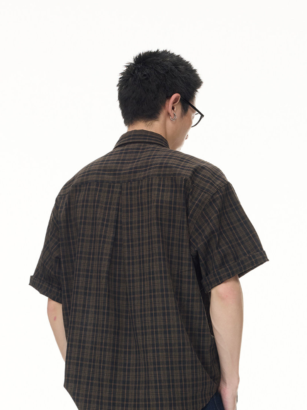 Vintage Short Sleeve Plaid Shirt
