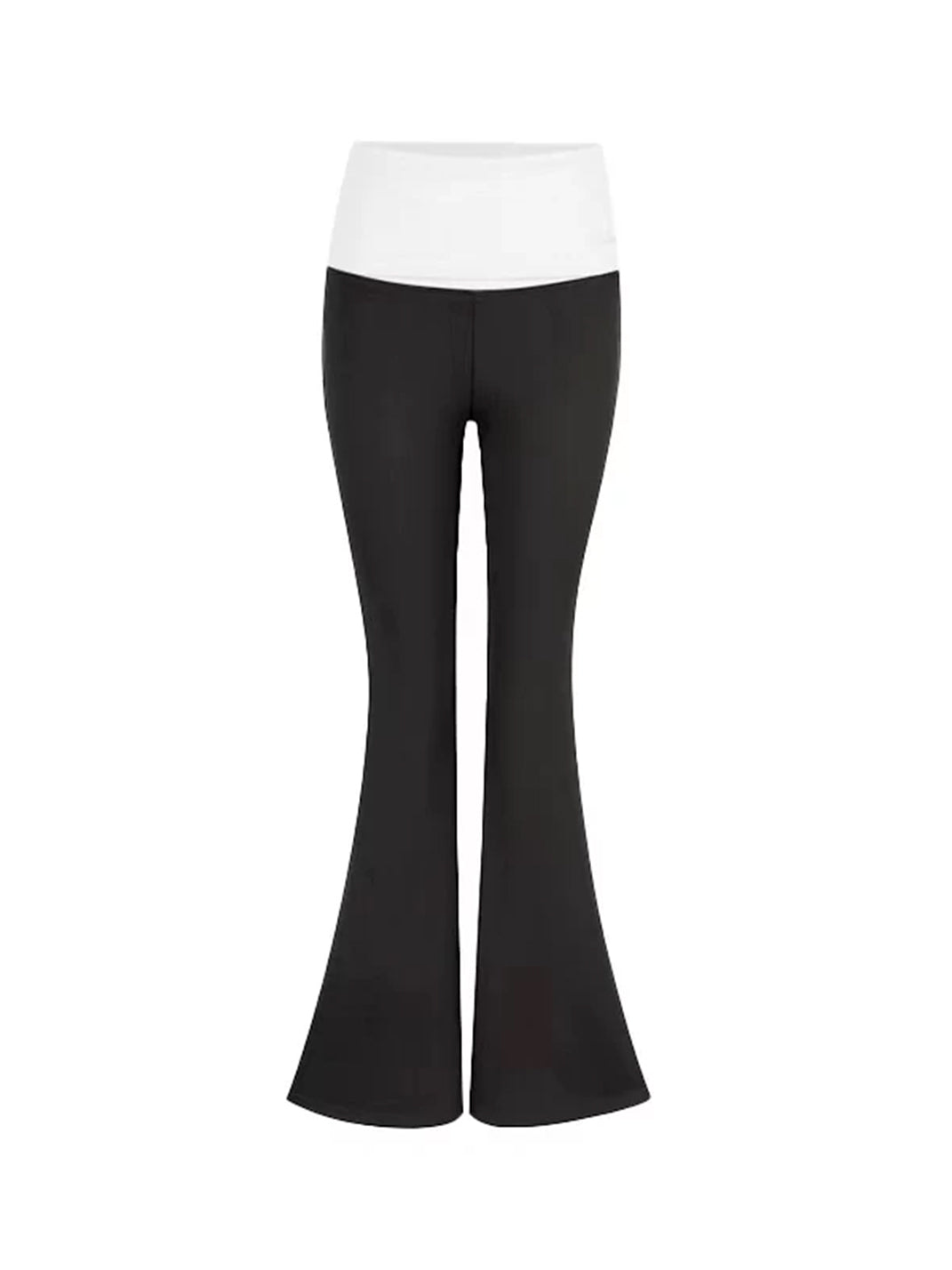 Colorblock Rhinestone Flared Pants