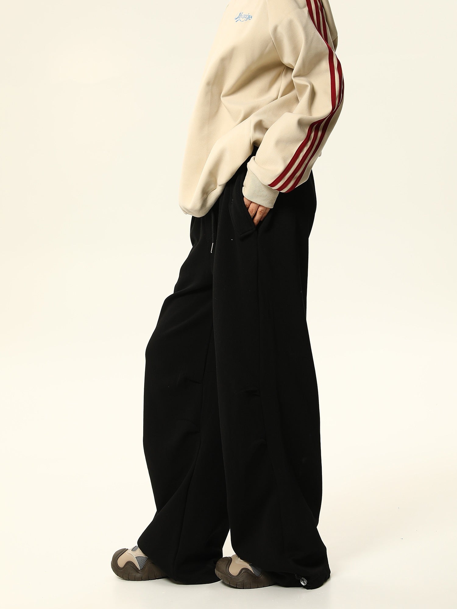 Oversized Comfort Wide-Leg Lounge Pants